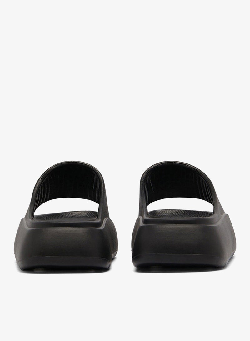 Women's Black Slides - High-Quality Sole Lightweight Shoes & Trendy Design Shoes