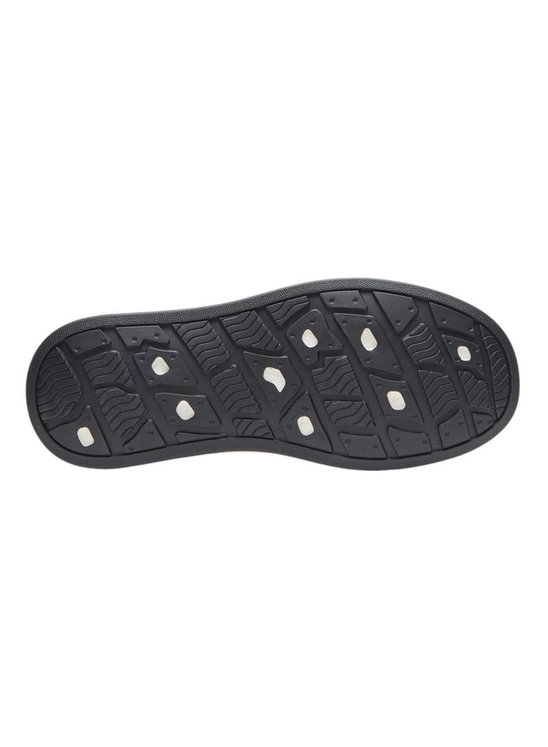 Women's Black and White Sneakers - Bold Rugged Style with Durable Sole for Outdoor Wear