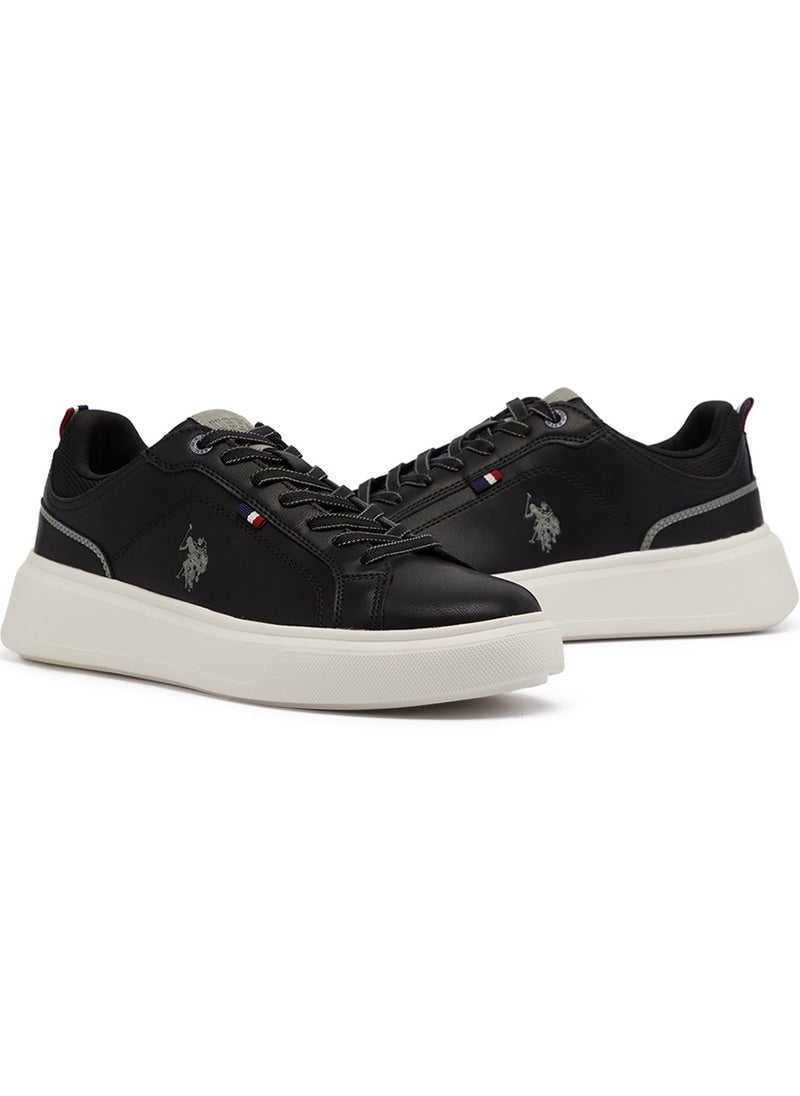 Men's Black Low-Top Sneakers - Designed for Style