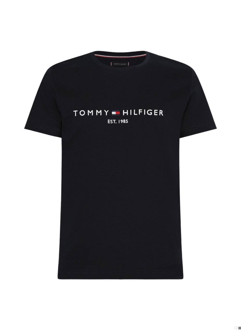 Men's Tommy Hilfiger Logo Regular Fit T-Shirt - Cotton, Gray