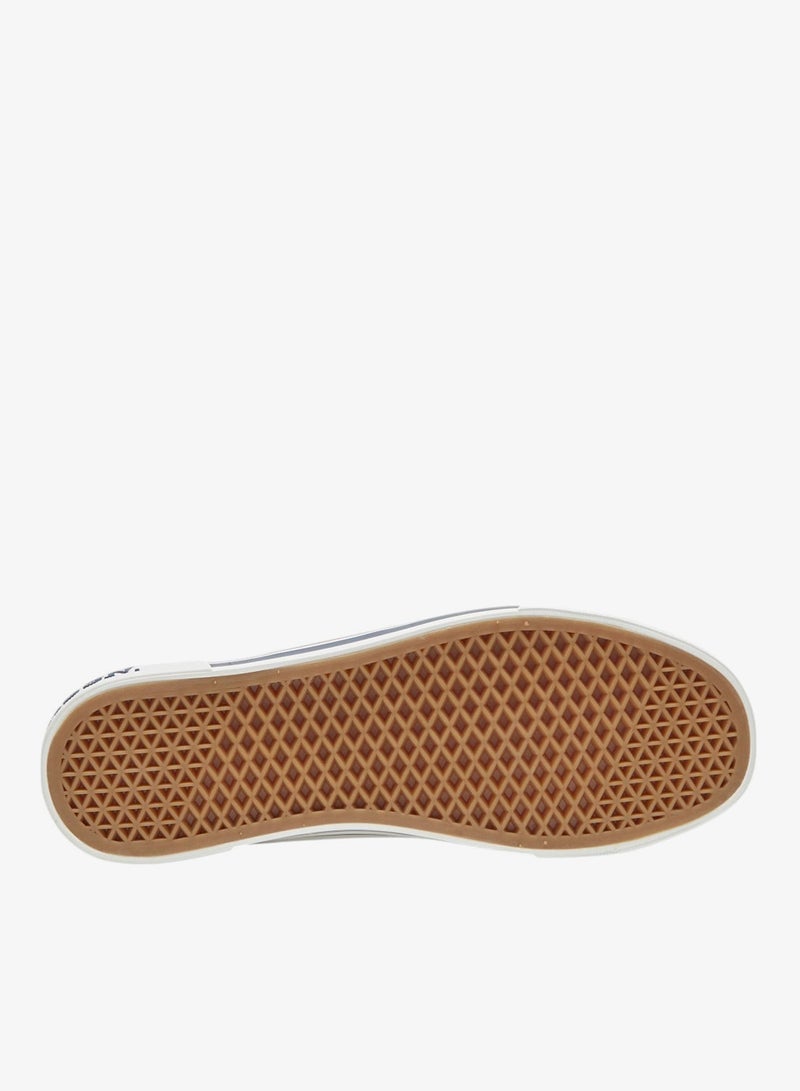 Men's White Low-Top Sneakers - Lightweight Shoes with White Sole, for Comfortable Casual Look