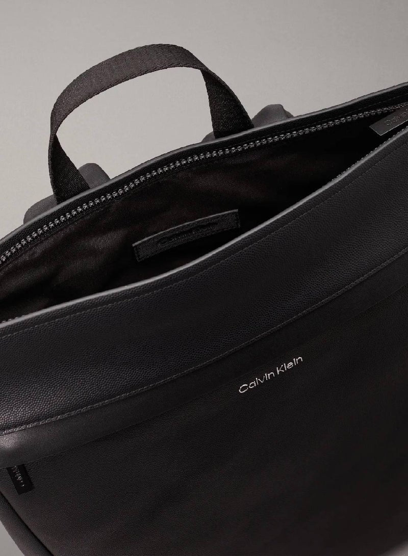 Square Zip Top Backpack