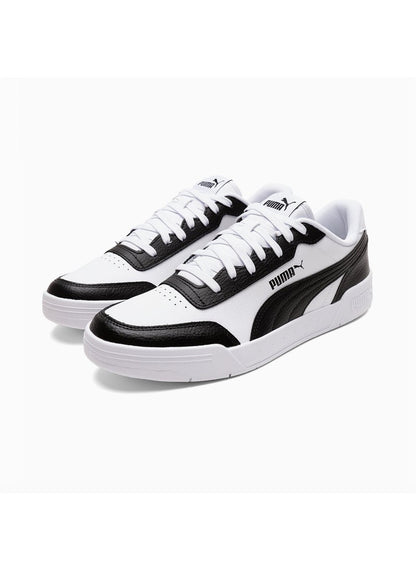 Caracal Unisex White Black Trainers