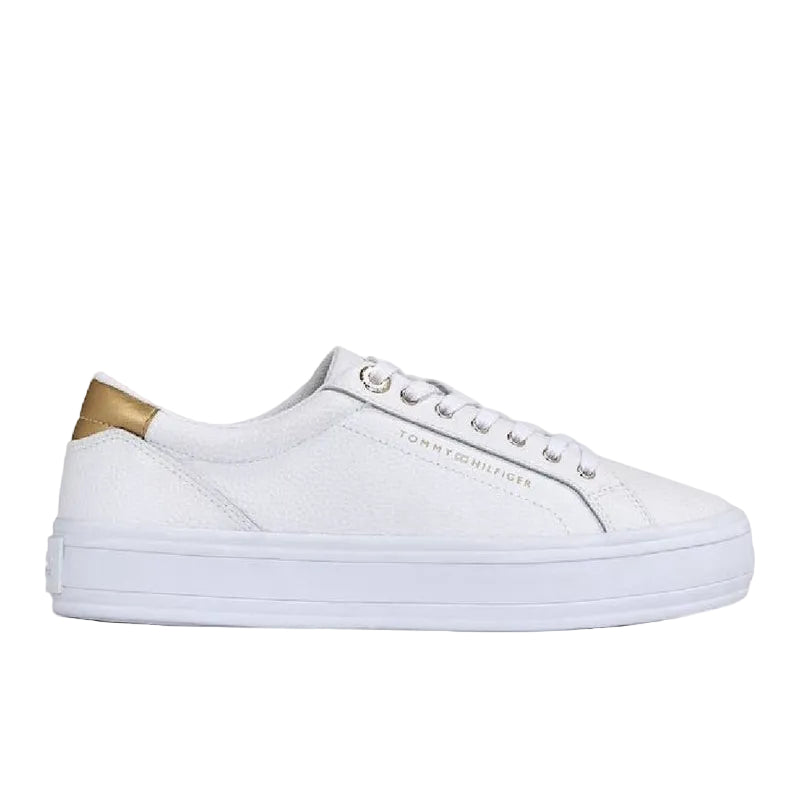 Essential Metallic Heel Lace-Up Sneakers