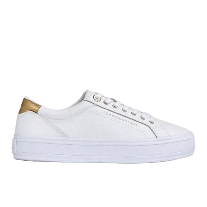 Essential Metallic Heel Lace-Up Sneakers