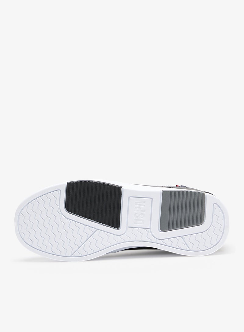 Women's Black Low-Top Sneakers - Lightweight Shoes With White Sole , Comfortable Casual Shoes