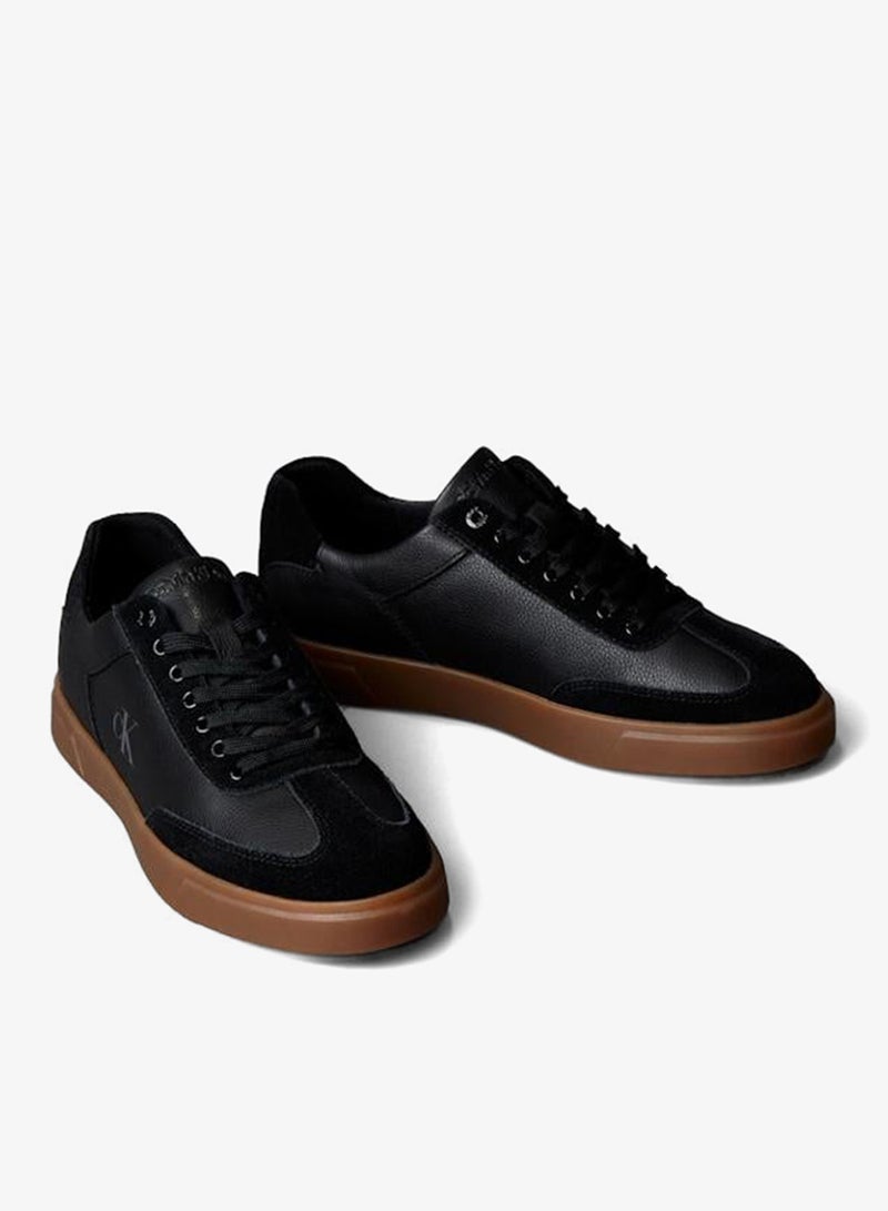 Leather Signature Logo Trainers