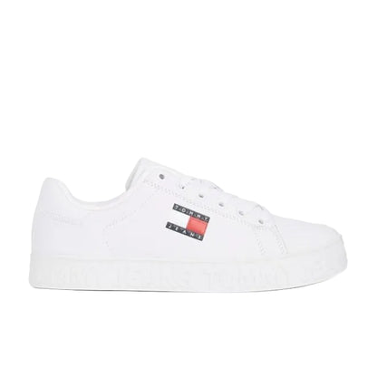 Logo Embossed Contrast Sneakers