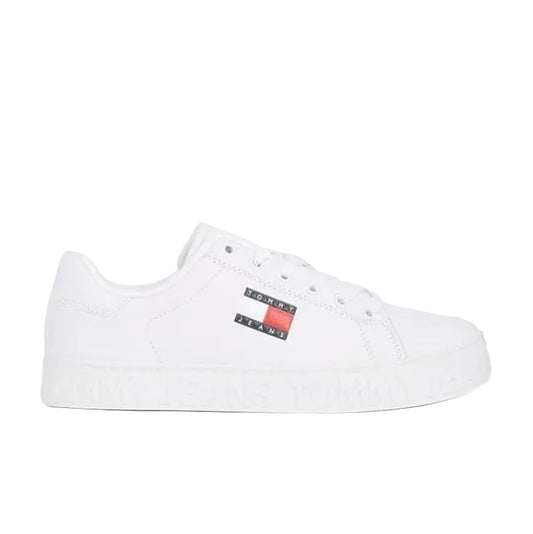 Logo Embossed Contrast Sneakers