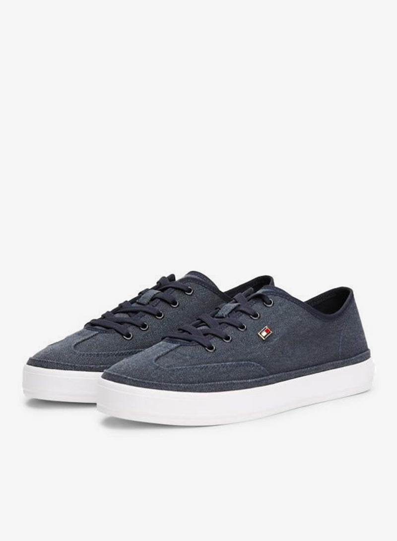 Washed Canvas Low Top Sneakers