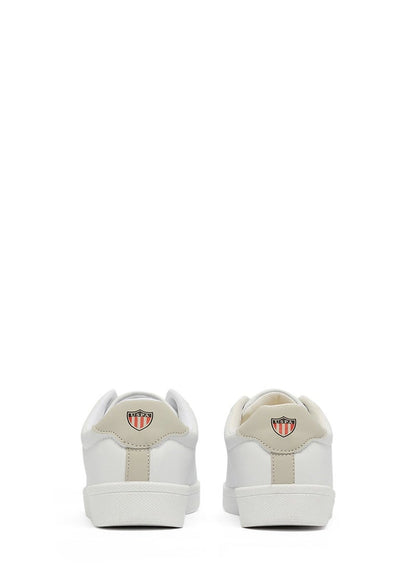 Women's White Low-Top Sneakers - Lightweight & Trendy Design for Everyday Wear