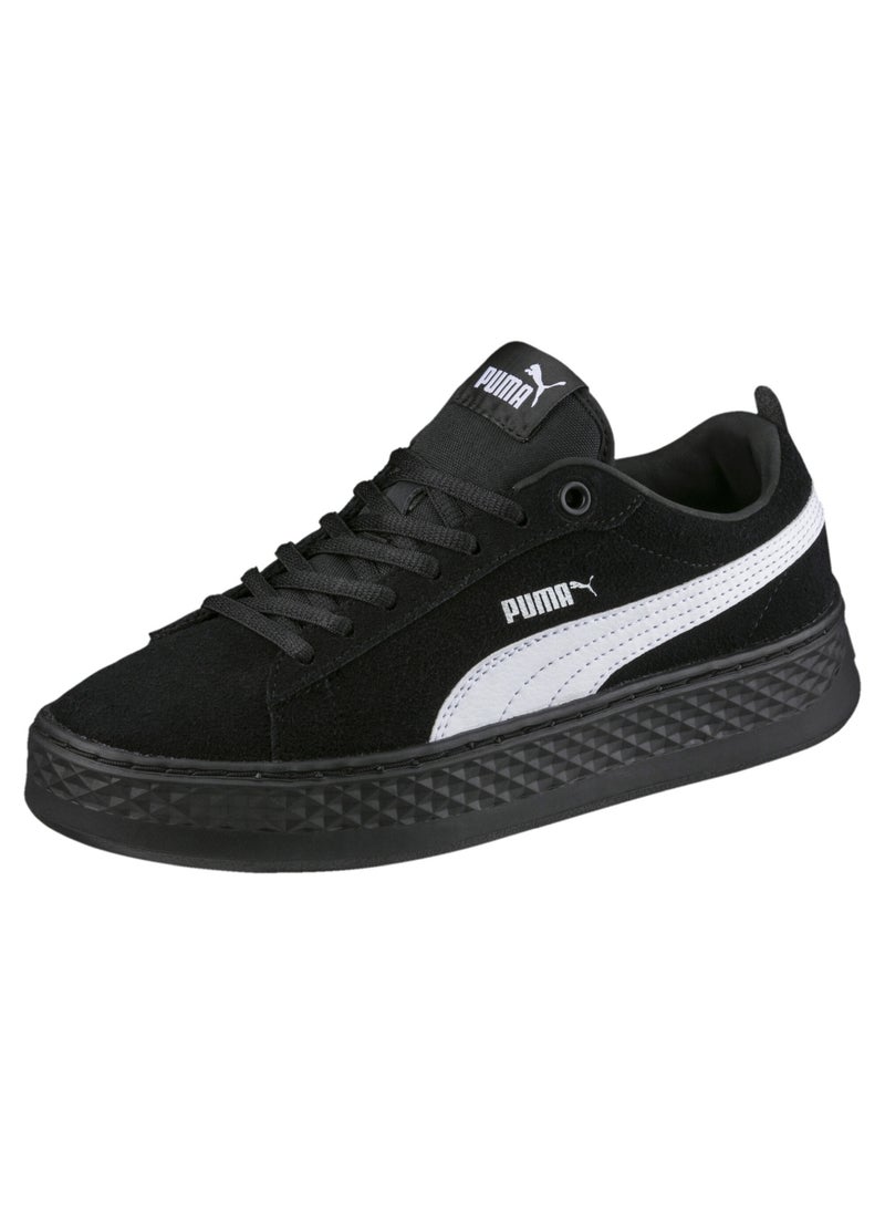 Smash Platform Womens Black Suede Trainers