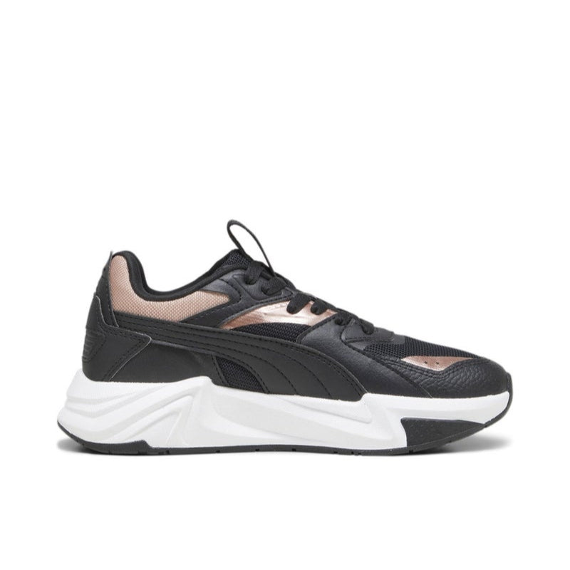 RS-Pulsoid Metallic Womens Black Sneakers