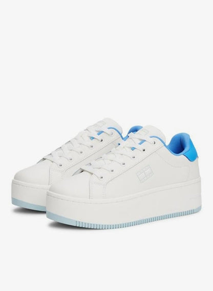 Flatform Patent Lace Ups Sneakers