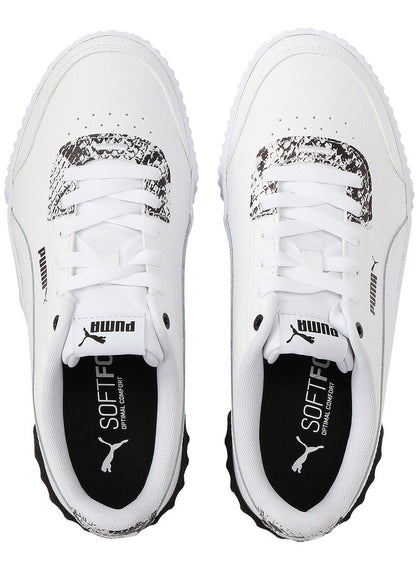 Carina Lift Reptile Womens White Trainers