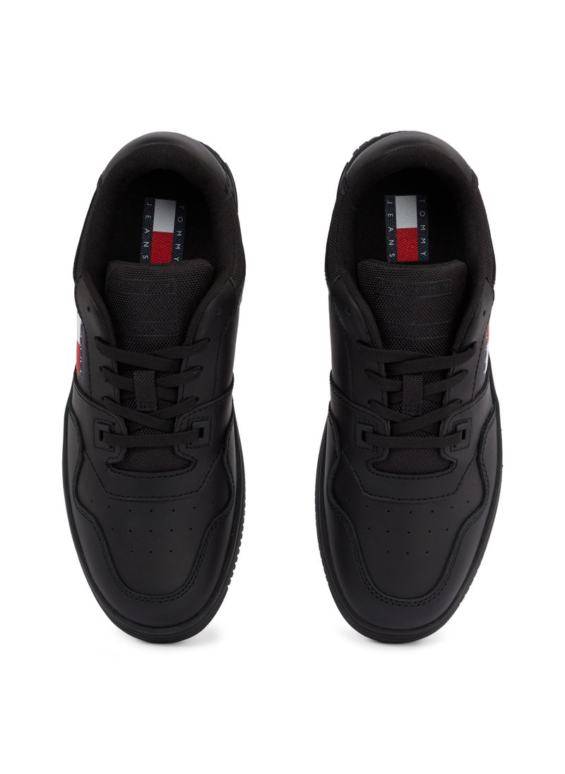 Logo Detail Lace Up Low Top Sneakers