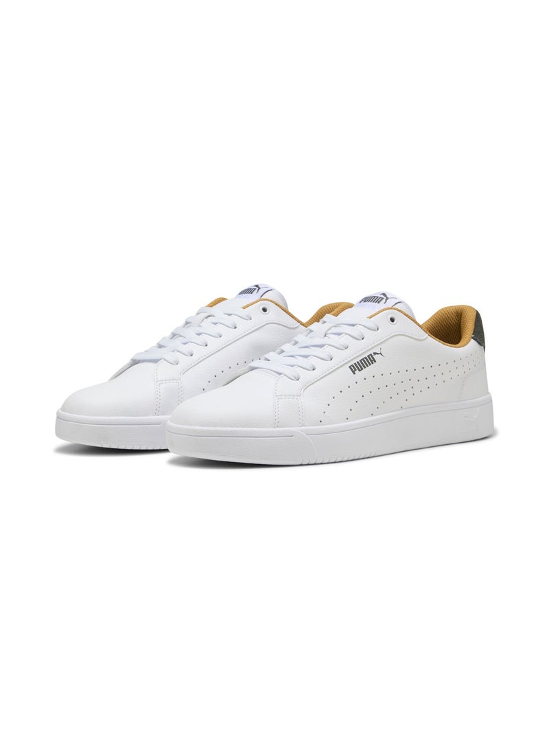 Grounded Perf Unisex White Sneakers