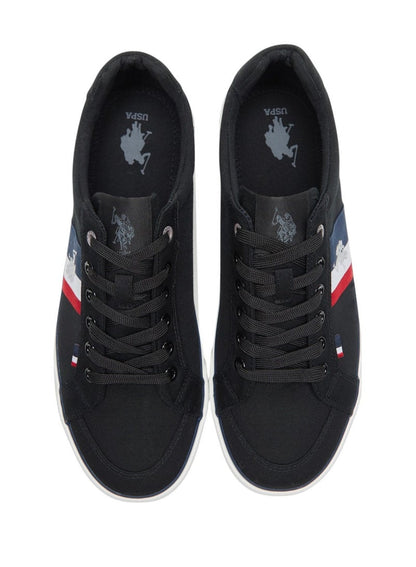 Men's Black Low-Top Sneakers,Lightweight Casual Shoes for Classic Look
