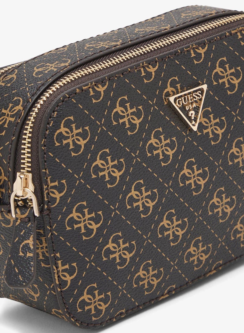 Noelle Logo Detail Zip Through Crossbody