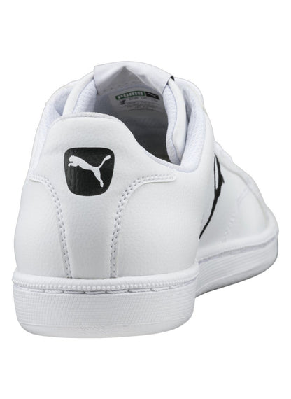 Smash Cat Unisex White Leather Trainers