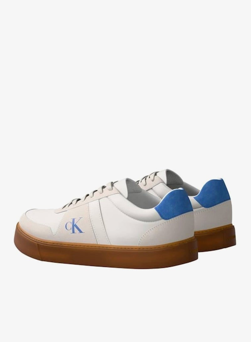 CK Baseline - Leather Signature Logo Trainers
