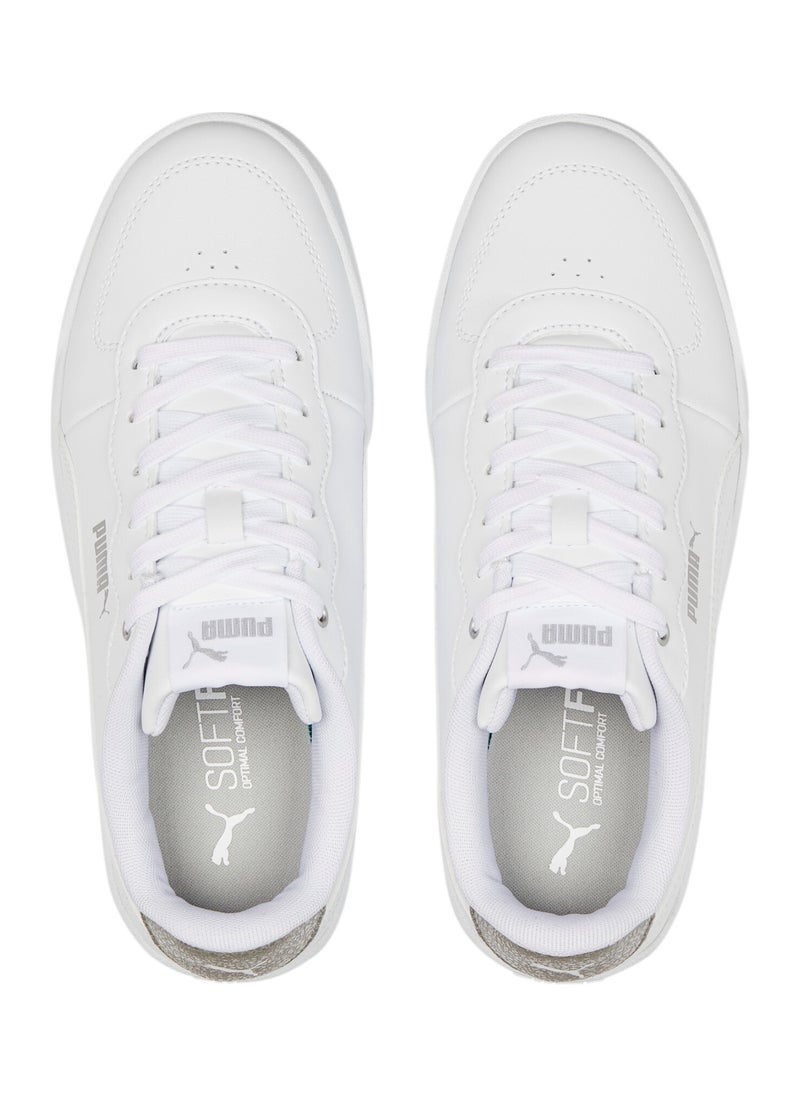 Skye Clean Distressed Womens White Sneakers