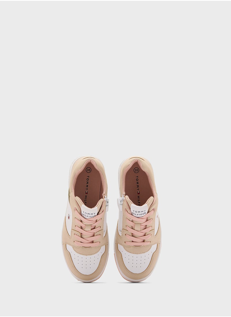 Youth Low Top Lace Up Sneakers