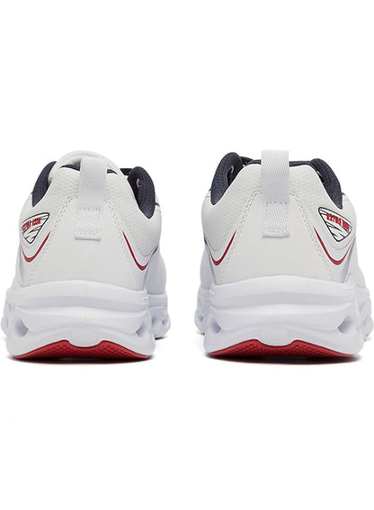 Men's White Low-Top Sneakers - Lightweight Lace-Up Design, Comfortable for Everyday Outfits