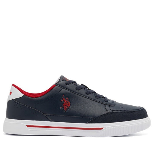 Men's Navy Low-Top Sneakers - Lightweight Lace-Up Design, Comfortable for Everyday Outfits