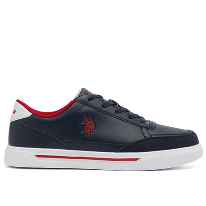 Men's Navy Low-Top Sneakers - Lightweight Lace-Up Design, Comfortable for Everyday Outfits