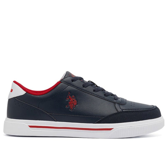 Men's Navy Low-Top Sneakers - Lightweight Lace-Up Design, Comfortable for Everyday Outfits
