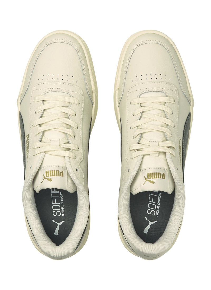 Caracal Unisex White Green Trainers