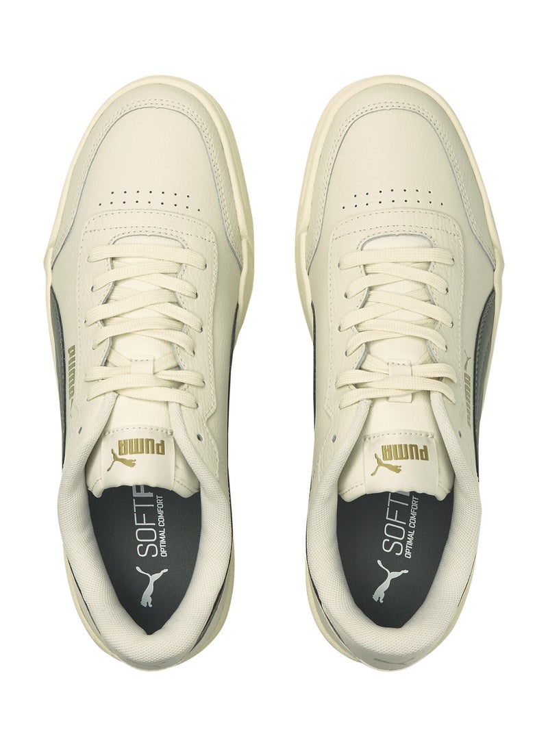 Caracal Unisex White Green Trainers