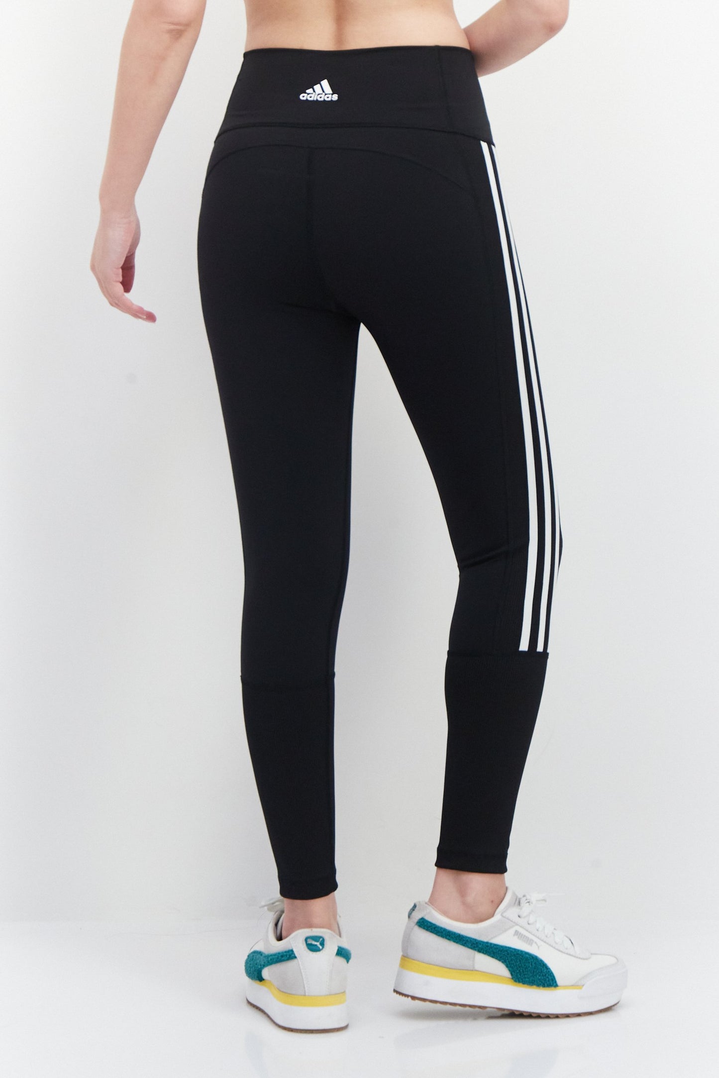 Women Sportswear Fit Pull On Training Tights, Black