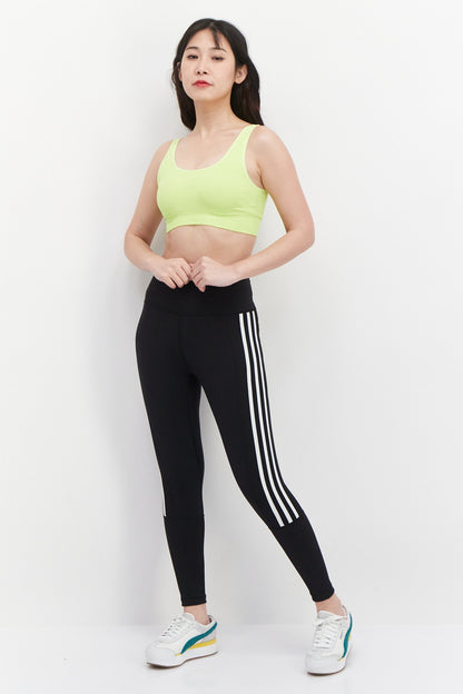 Women Sportswear Fit Pull On Training Tights, Black