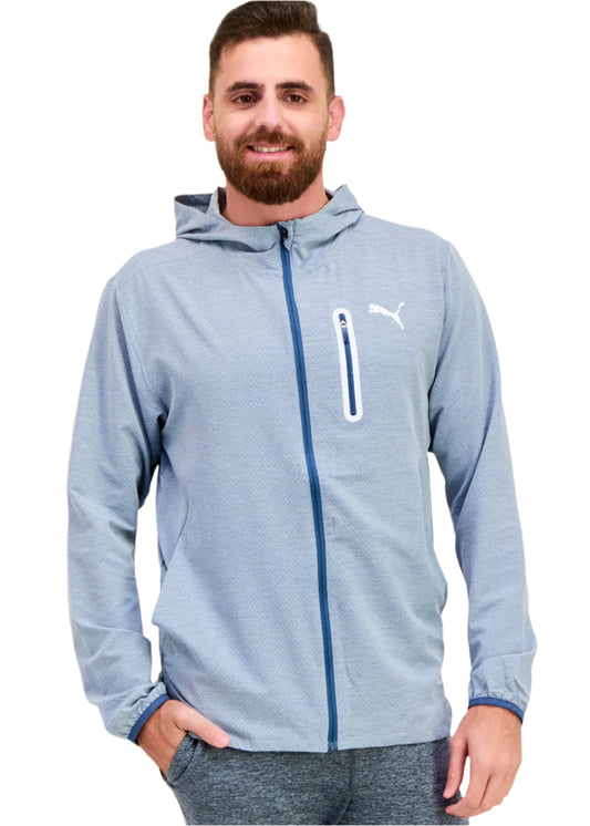 Men Sportswear Fit Long Sleeves Training Jacket, Grey