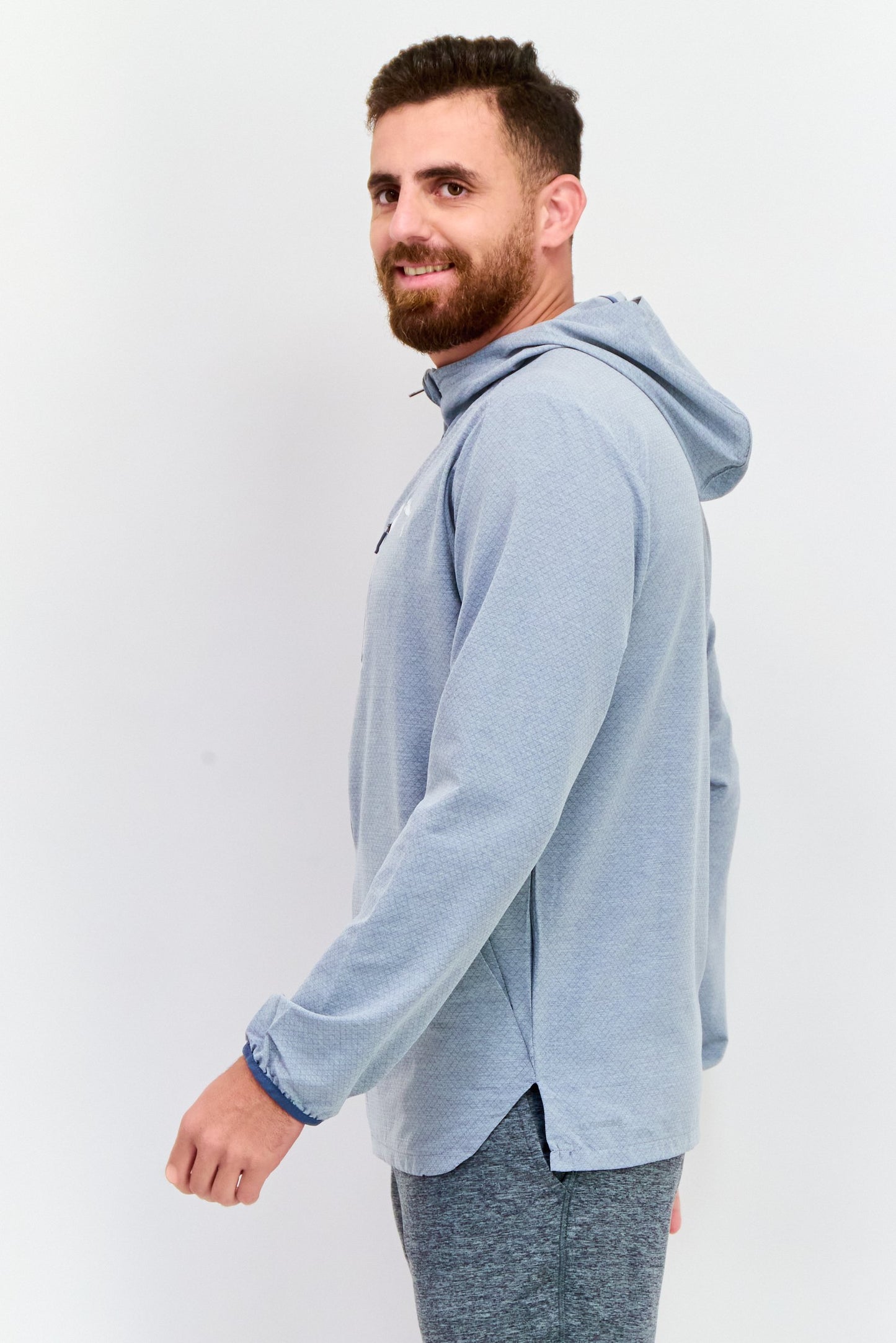 Men Sportswear Fit Long Sleeves Training Jacket, Grey