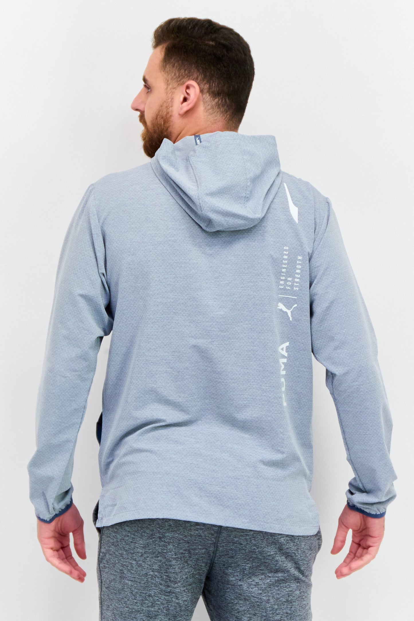 Men Sportswear Fit Long Sleeves Training Jacket, Grey