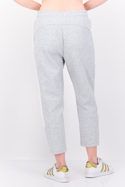 Women Sportswear Fit Outdoor Sweatpants, Grey/White