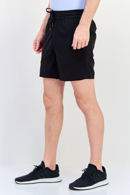 Men Sportswear Fit Golf Shorts, Black
