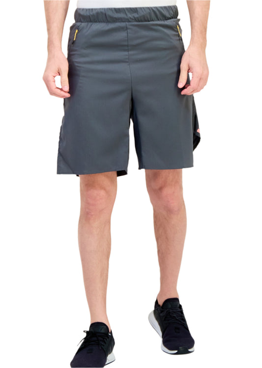 Men Sportswear Fit 9 Inseam Running Shorts, Grey