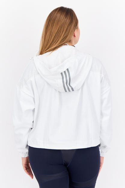 Women Sportswear Fit Long Sleeves Training Jacket, White