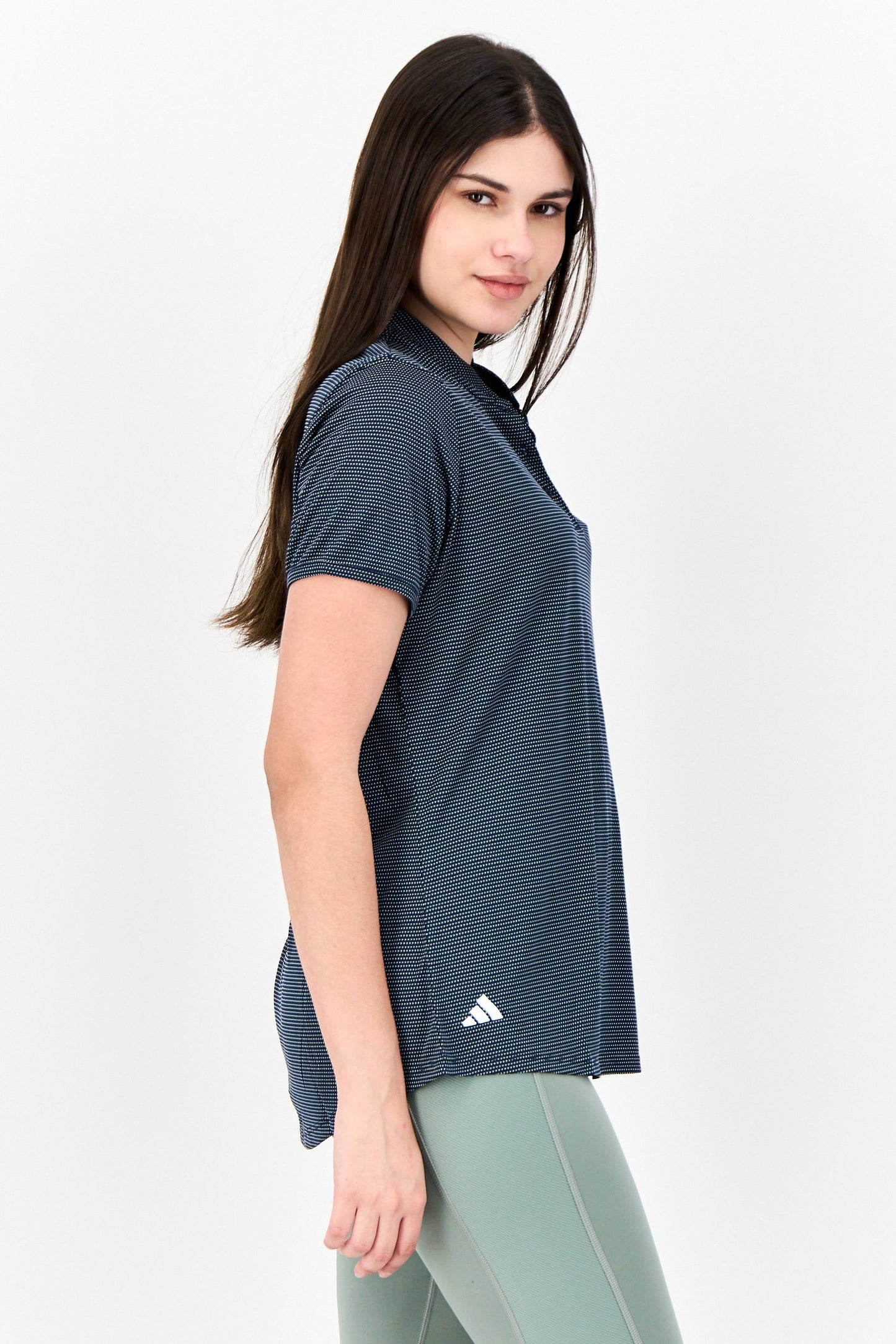 Women Sportswear Fit Short Sleeve Outdoor Polo Shirt, Multicolor,