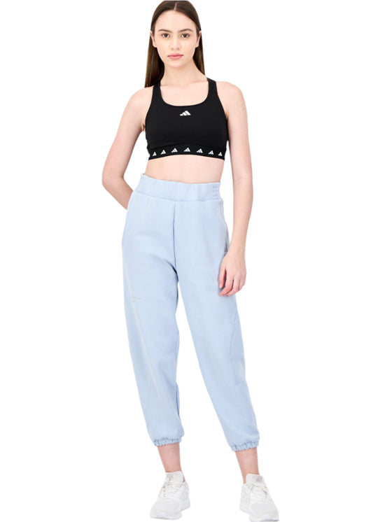 Women Sportswear Fit Embroidered Logo Outdoor Sweatpants, Pale Blue