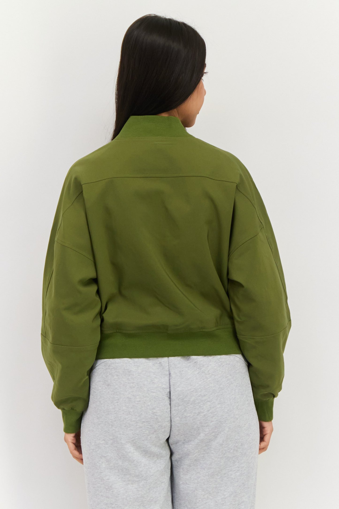 Women Comfort Fit Brand Logo Outdoor Bomber Jacket