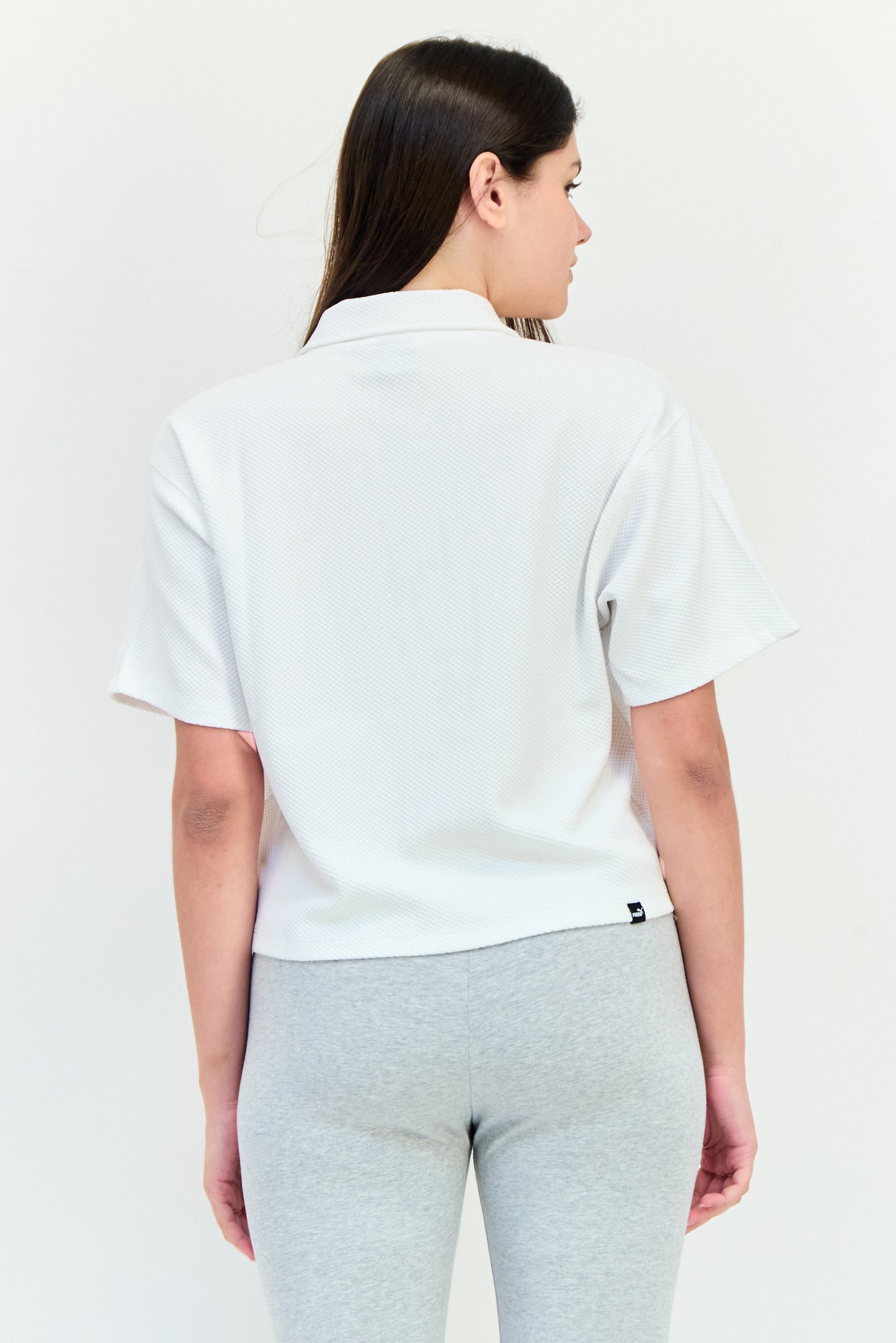 Women Sportswear Fit Short Sleeve Outdoor Polo Shirt, White