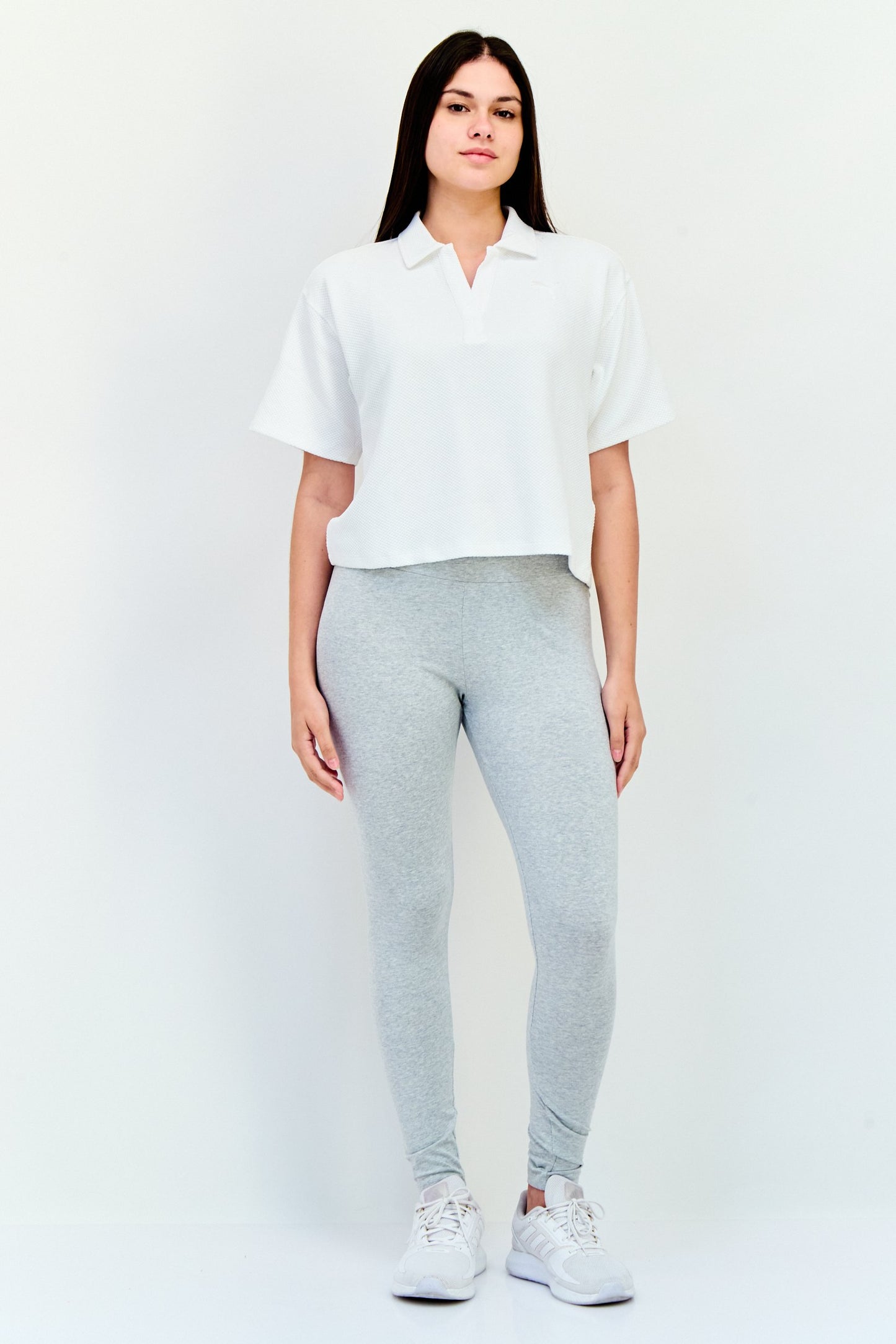 Women Sportswear Fit Short Sleeve Outdoor Polo Shirt, White