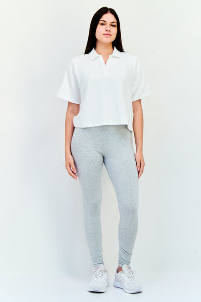 Women Sportswear Fit Short Sleeve Outdoor Polo Shirt, White