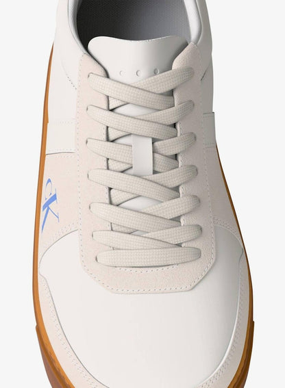 CK Baseline - Leather Signature Logo Trainers