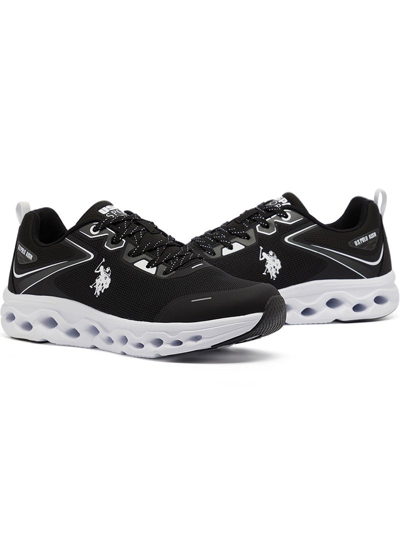 Men's Black Low-Top Sneakers - Lightweight Lace-Up Design, Comfortable for Everyday Outfits